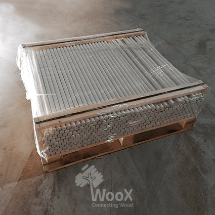 WooXStok 27x970 wit FSC100%, pallet 1250 stuks